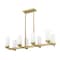 Z-Lite Danica 8 Light Linear Chandelier, 12in. W x 12.25in. H, Modern Gold 3044-8L-MGLD - alternate 3